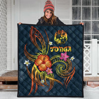 Tonga Polynesian Premium Quilt - Legend of Tonga (Blue) - Polynesian Pride