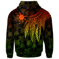 The Philippines Zip up Hoodie Polynesian Wings (Reggae) - Polynesian Pride