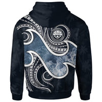 FSM Islands Polynesian Zip up Hoodie Ocean Style - Polynesian Pride