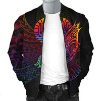 Tahiti Men's Bomber Jacket - Butterfly Polynesian Style - Polynesian Pride