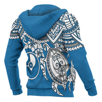 Yap Polynesian Zip up Hoodie Polynesian Turtle - Polynesian Pride
