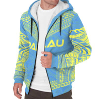 Palau Sherpa Hoodie - Polynesian Chief Flag Version - Polynesian Pride