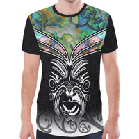 New Zealand Shirt, Maori Tattoo Moko Paua Shell T Shirt - Polynesian Pride