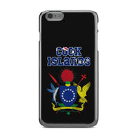 Cook Islands Phone Case - Coat of Arm Name iPhone 6 Plus One Size Black - Polynesian Pride