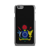 Cook Islands Phone Case - Coat of Arm Map iPhone 6 One Size Black - Polynesian Pride