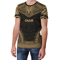Chuuk T Shirt Chuuk Polynesian Chief Gold Version - Polynesian Pride