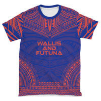 Wallis and Futuna T Shirt Wallis and Futuna Polynesian Chief Blue Version - Polynesian Pride