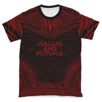 Wallis and Futuna T Shirt Wallis and Futuna Polynesian Chief Red Version - Polynesian Pride