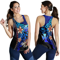 Wallis and Futuna Woman's Racerback Tank - Vintage Tribal Mountain - Polynesian Pride