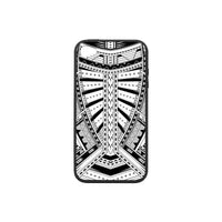 Polynesian 22 Rubber Phone Case One Size iPhone 4/4s Black - White - Polynesian Pride