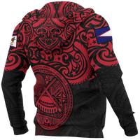 American Samoa Hoodie National Pride (Red) - Polynesian Pride