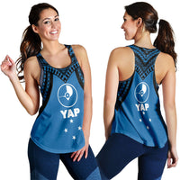 Micronesia Yap - Proud Yapese Women Tank Top - LT12 Blue - Polynesian Pride