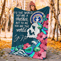 (Custom Personalised) Northern Mariana Islands Mothers Day With Green Turtle Blanket - LT12 - Polynesian Pride