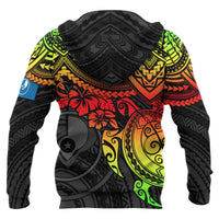 Yap Polynesian Zip up Hoodie Reggae Turtle - Polynesian Pride