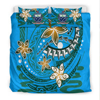 Samoa Bedding Set - Spring Style Blue Color - Polynesian Pride