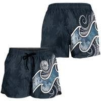 Tahiti Polynesian Women's Shorts - Ocean Style - Polynesian Pride