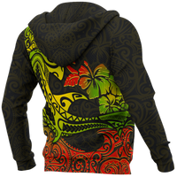 Hawaii Zip up Hoodie Polynesian Hammerhead Shark - Polynesian Pride