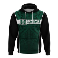 Hawaii Volleyball Green Warrior – Hoodie – LT2 - Polynesian Pride