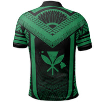 Hawaii Kanaka Polynesian Polo Active Green - Polynesian Pride