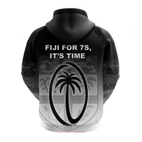Fiji Rugby Zip up Hoodie Fiji For 7s, Its Time LT20 - Polynesian Pride