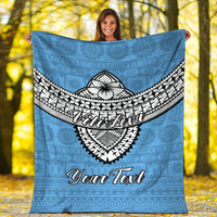 (Custom Personalised) Fiji Viti Levu Tapa Tribal Blanket - LT12 - Polynesian Pride
