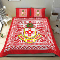 (Custom Personalised) Kolisi Tonga Bedding Set Tonga College Atele LT4 - Polynesian Pride