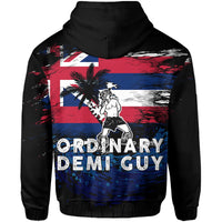 Hawaii Hoodie Ordinary Demi Guy Zip Hoodie - Polynesian Pride