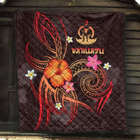 Vanuatu Polynesian Premium Quilt - Legend of Vanuatu (Red) - Polynesian Pride
