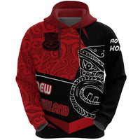 Koruru Tiki Maori Hoodie Unisex Black - Polynesian Pride
