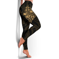 Kosrae Micronesia Women's Leggings - Gold Pineapple - Polynesian Pride