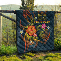 Fiji Polynesian Personalised Premium Quilt - Legend of Fiji (Blue) - Polynesian Pride