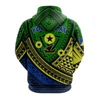 Custom Vanuatu Malampa Province Tribal Pattern Hoodie LT12 - Polynesian Pride
