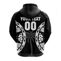 Custom Fiji Rugby Sevens Fijian Tapa Pattern Hoodie LT12 - Polynesian Pride