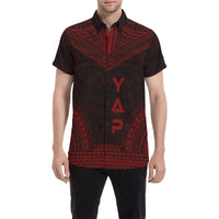 Yap Polynesian Chief Shirt - Red Version Men Red - Polynesian Pride