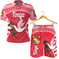 Combo Polo Shirt and Men Short Tonga Rugby Style - Polynesian Pride