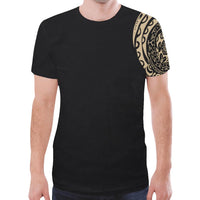 Polynesian T Shirt Polynesian Tattoo Style A8 Unisex Black - Polynesian Pride