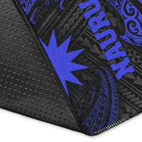 Nauru Polynesian Area Rug - Blue Tribal Wave - Polynesian Pride