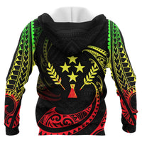 Kosrae Micronesia Hoodie Reggae Tribal Wave - Polynesian Pride