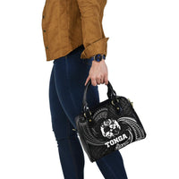 Tonga Polynesian Shoulder Handbag - White Tribal Wave - Polynesian Pride