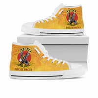 American Samoa High Top Shoes - Pago Pago Aeto (Ver 2) Unisex White - Polynesian Pride