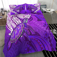 Hawaiian Islands Bedding Set Turtle Mix Hawaii Polynesian Purple LT13 - Polynesian Pride