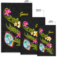 Guam Polynesian Area Rug - Plumeria Tribal - Polynesian Pride