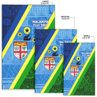Vanuatu Malampa Fiji Day Area Rug - Combine Flag Design LT4 - Polynesian Pride