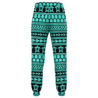 Polynesian Tattoo Tribal Turquoise Joggers - Polynesian Pride
