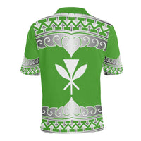 Hawaii Polo Shirt Kanaka Maoli Wave Style - Polynesian Pride