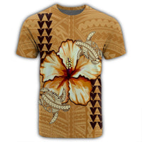 Hawaiian Vintage Hibiscus T Shirt AH - Polynesian Pride