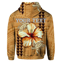 Custom Hawaiian Hawaiian Vintage Hibiscus Hoodie - Polynesian Pride