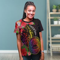 American Samoa T Shirt Tropical Hippie Style - Polynesian Pride