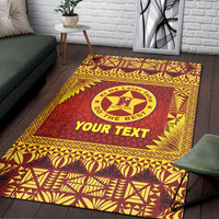 (Custom Personalised) Tonga Niuafo'ou High School Area Rugs Simplified Version LT8 - Polynesian Pride