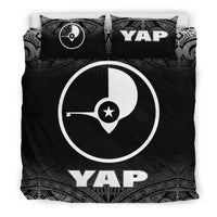Yap Duvet Cover Set - Black Fog Style Black - Polynesian Pride